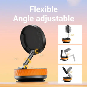 360° Magnetic Suction Cup Phone Holder – Universal Folding Stand