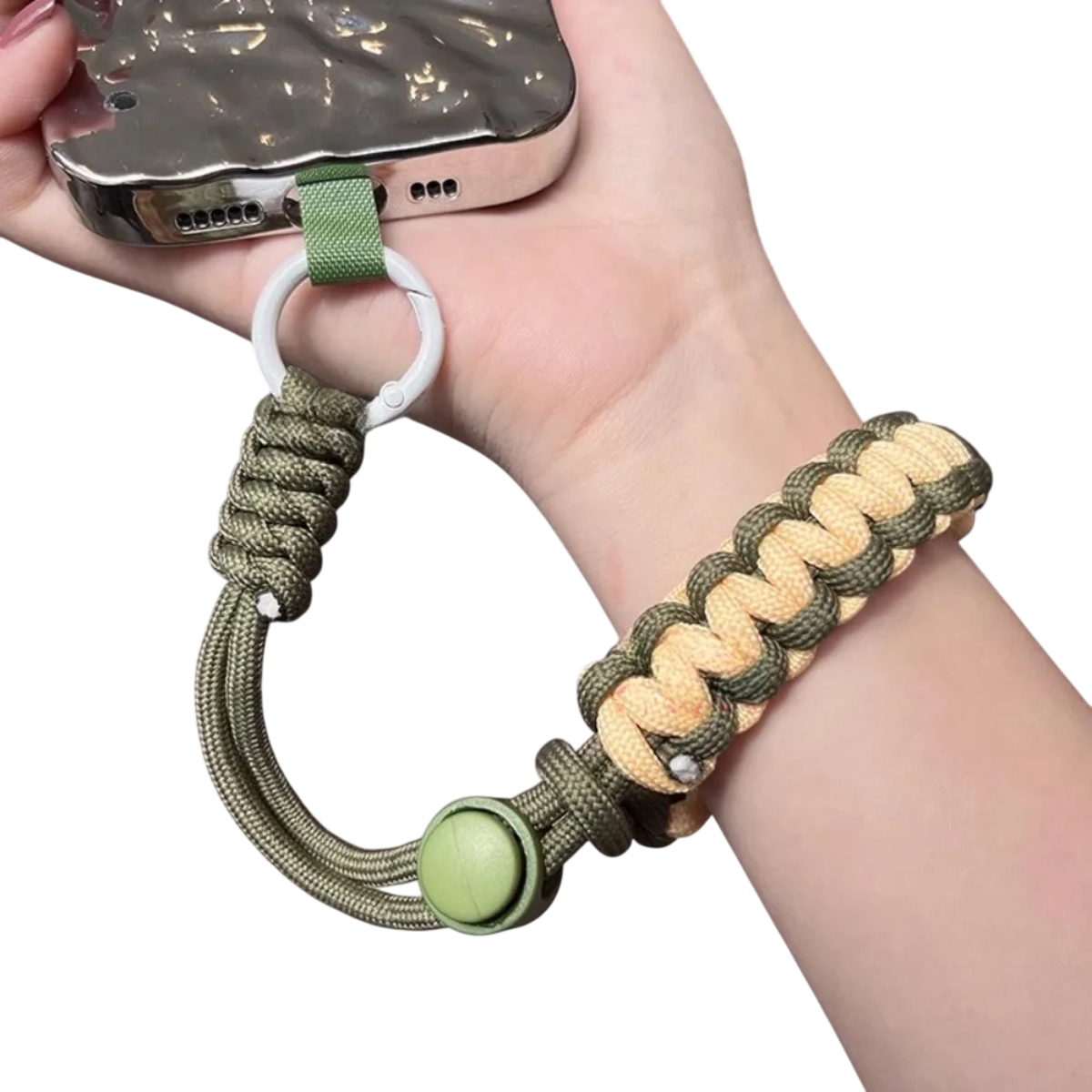 Handwoven Phone Lanyard – Adjustable Wrist Strap Anti-Drop