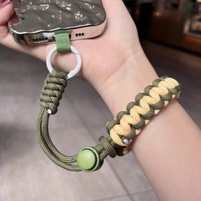 Handwoven Phone Lanyard – Adjustable Wrist Strap Anti-Drop