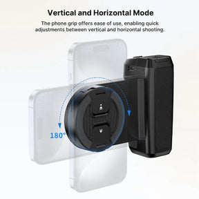 Bluetooth Camera Shutter Grip – Smartphone Selfie Handle and Stabiliser