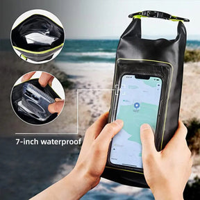 2L Waterproof Dry Touch Screen Bag Roll-Top Pool Outdoor Gear Storage
