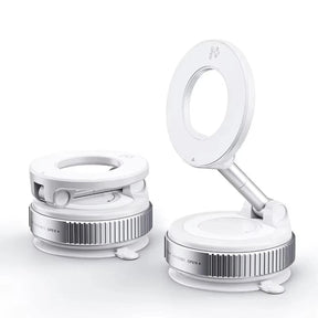 Magnetic Car Phone Holder – Foldable Vacuum Mount, Multi-Angle Adjustment