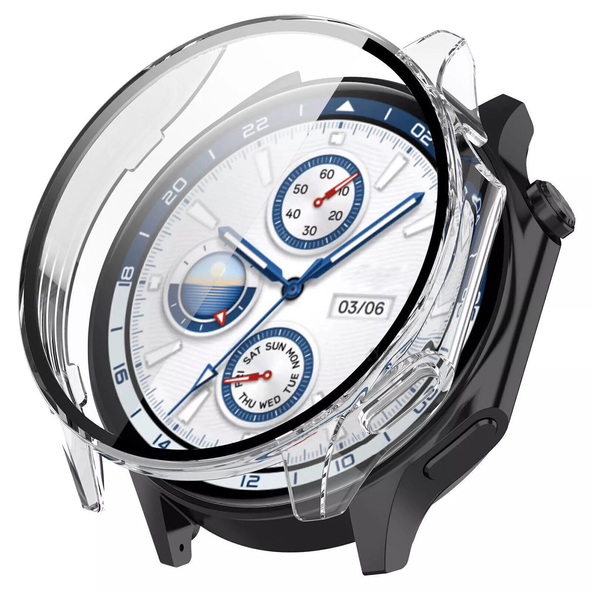 OnePlus Watch 2 PC Case with Glass (Transparent)