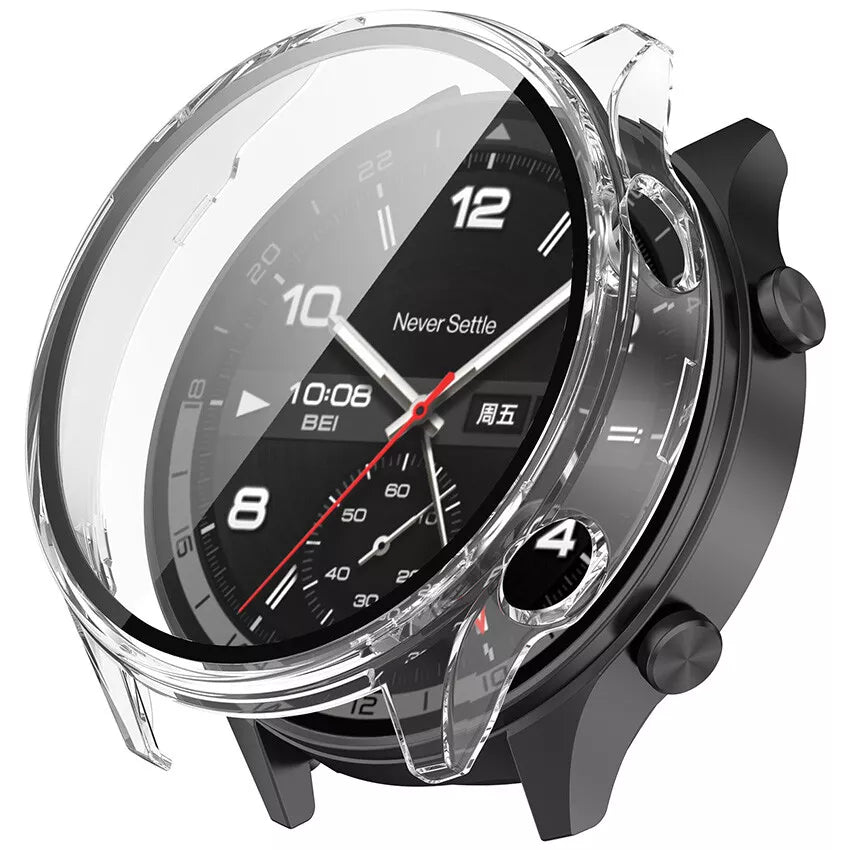 OnePlus Watch 2R PC Case with Glass (Transparent)
