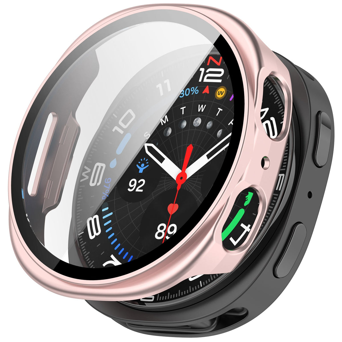 Samsung Galaxy Watch 8 - 40mm Hard Case with Glass (Pink)