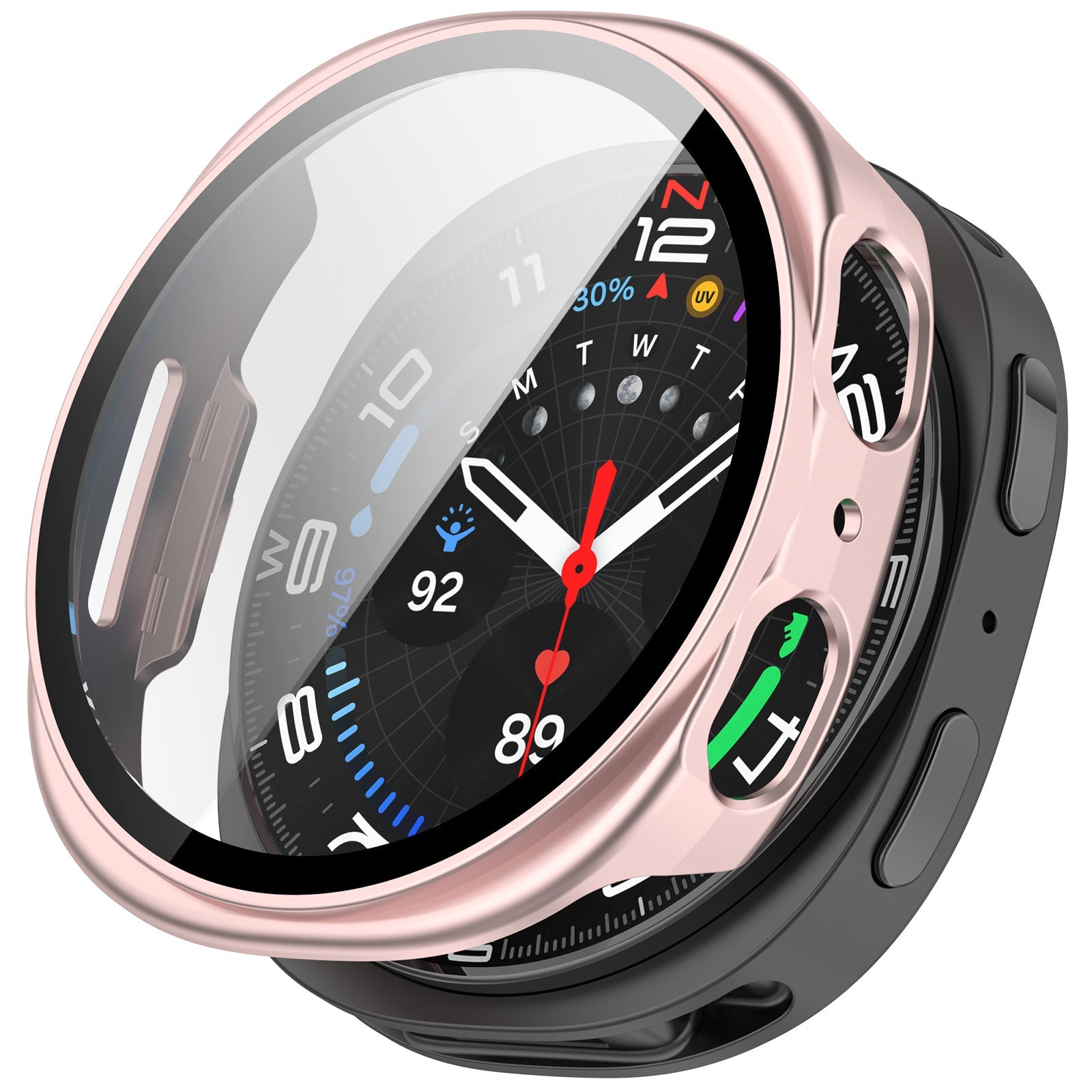 Samsung Galaxy Watch 8 - 40mm Hard Case with Glass (Pink)