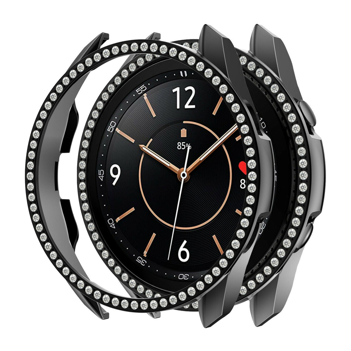 Samsung Galaxy Watch 3 41mm Diamond PC Case (Black)