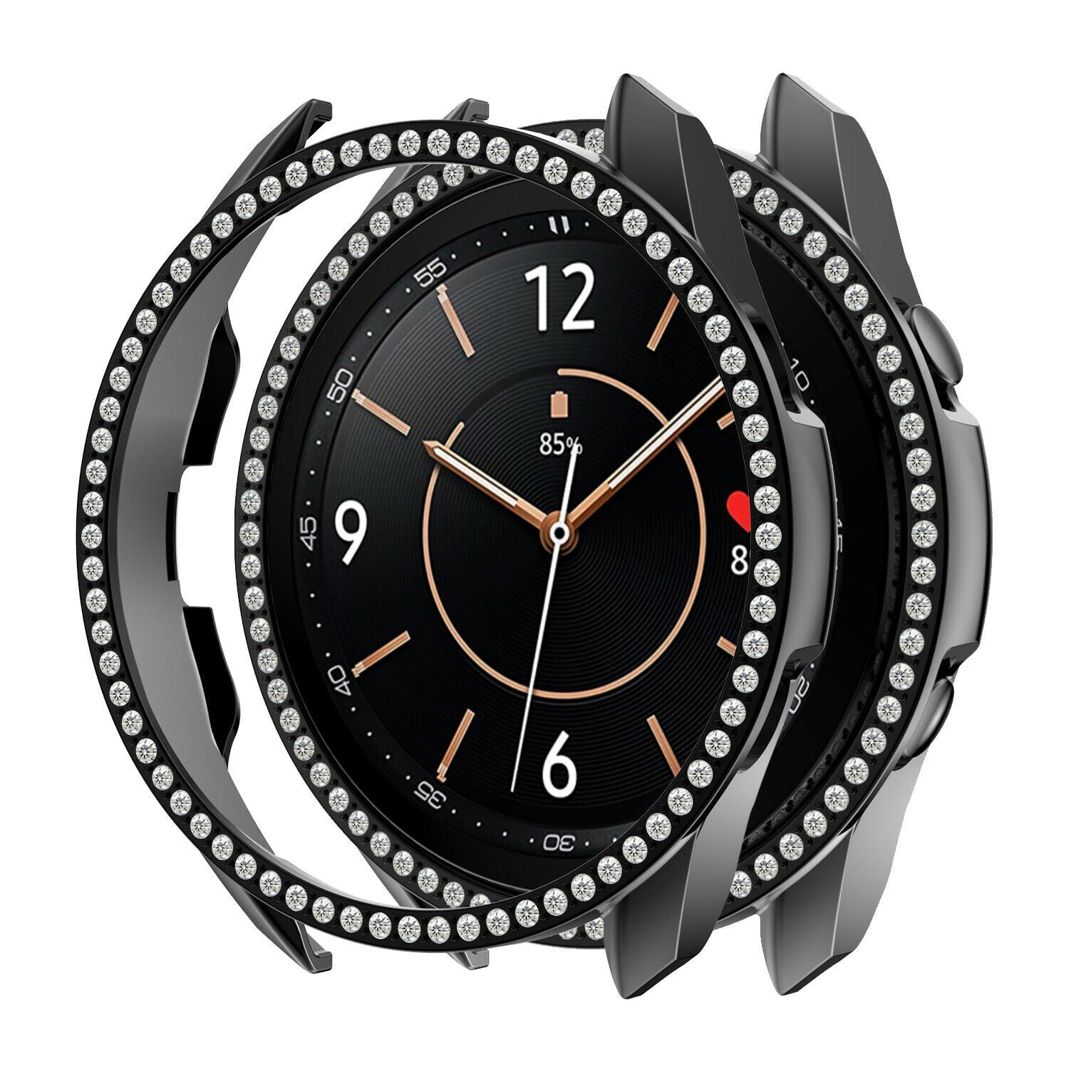 Samsung Galaxy Watch 3 41mm Diamond PC Case (Black)