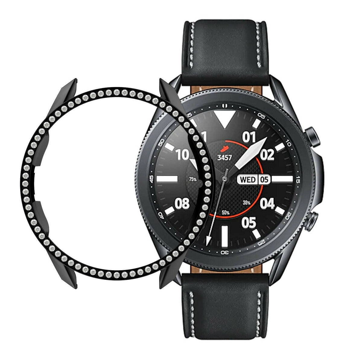 Samsung Galaxy Watch 3 45mm Diamond PC Case (Black)