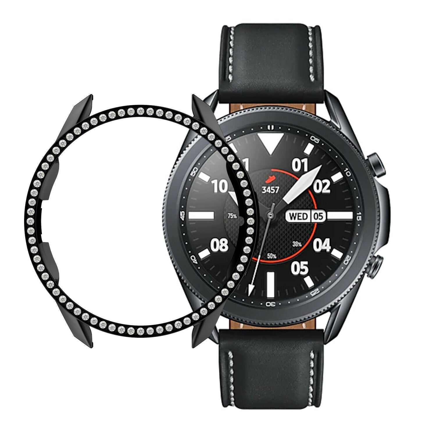 Samsung Galaxy Watch 3 45mm Diamond PC Case (Black)