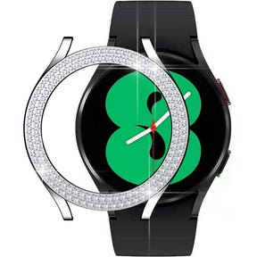 Samsung Galaxy Watch 4 44mm Diamond PC Case (Silver)
