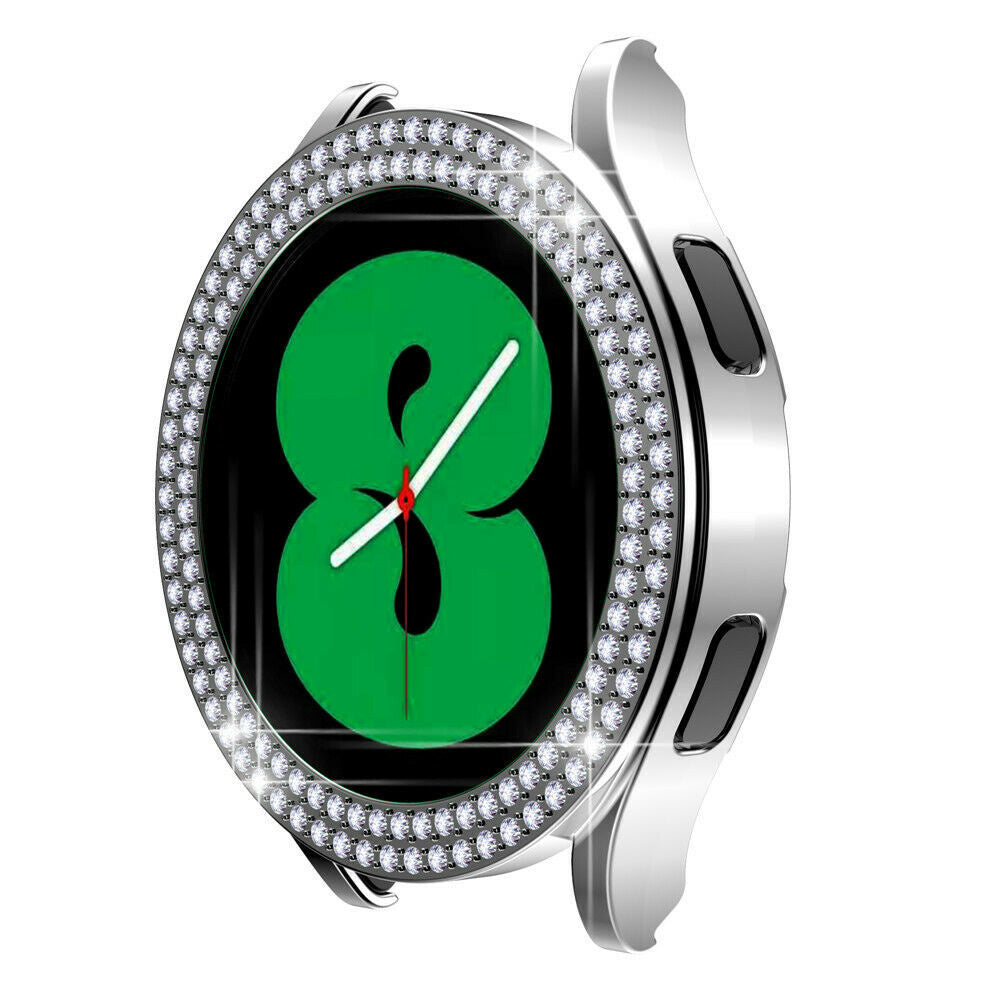 Samsung Galaxy Watch 4 44mm Diamond PC Case (Silver)