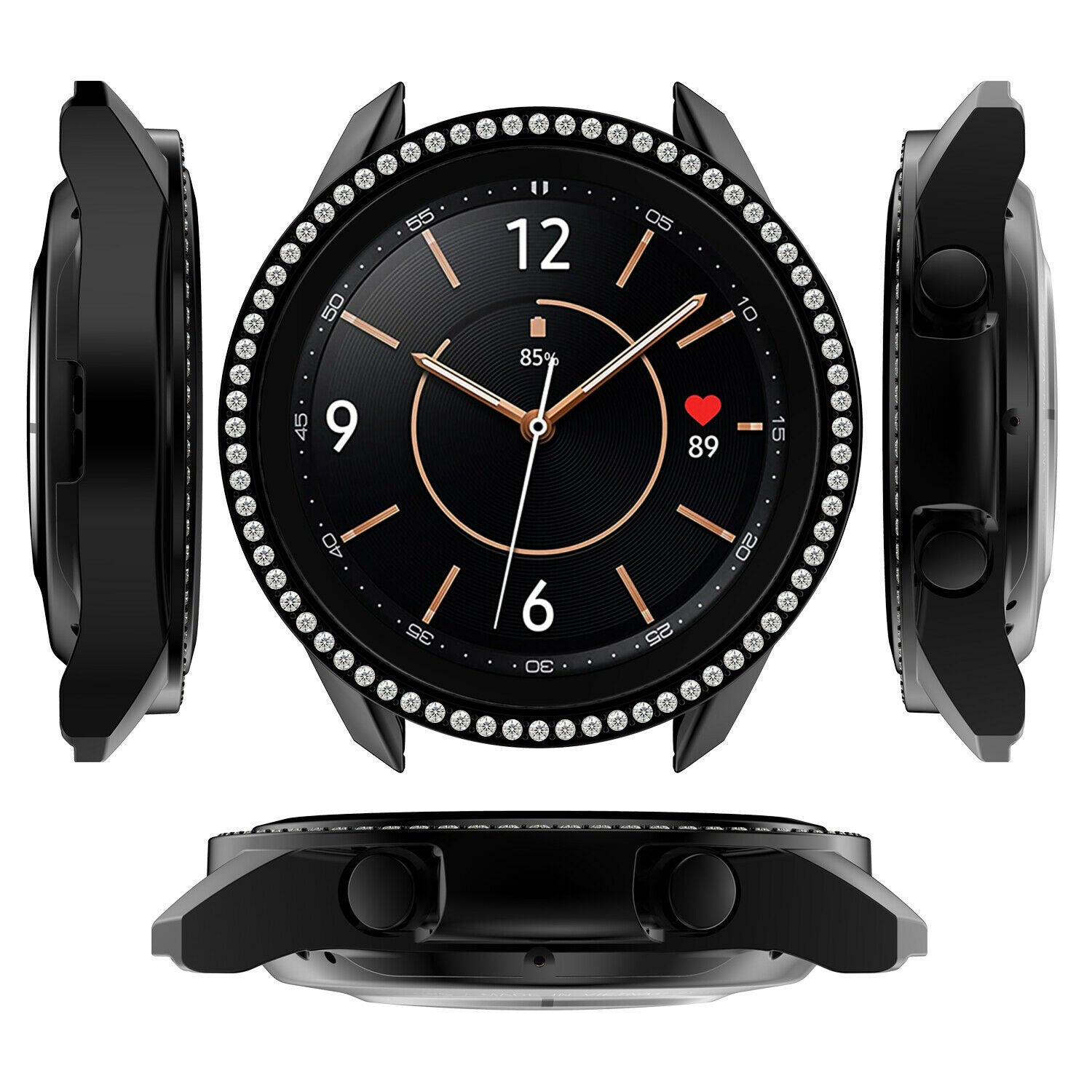 Samsung Galaxy Watch 3 41mm Diamond PC Case (Black)