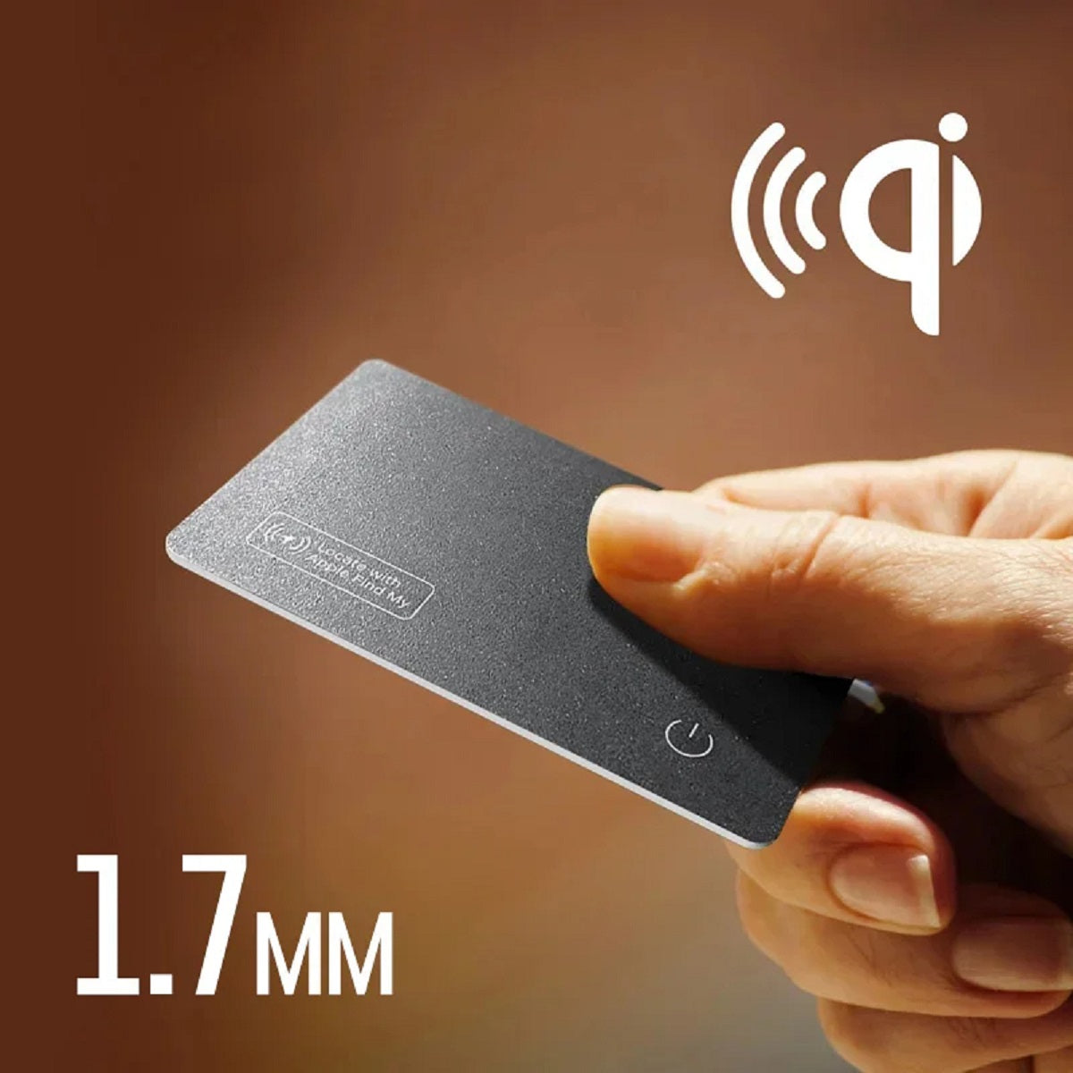 Smart GPS Wallet Tracker – Wireless Charging Mini Tag for iPhone Apple Find My