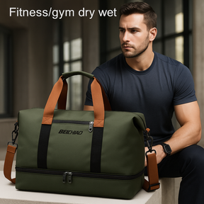 Travel Gym Bag – Portable Duffle for Fitness Short Trips and Carry-On Use