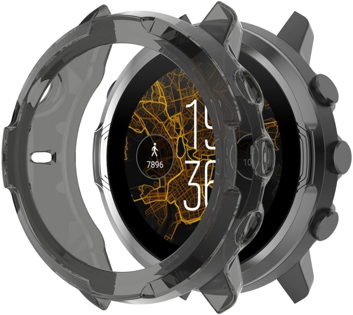 Suunto 7 TPU Case (Transparent Black)