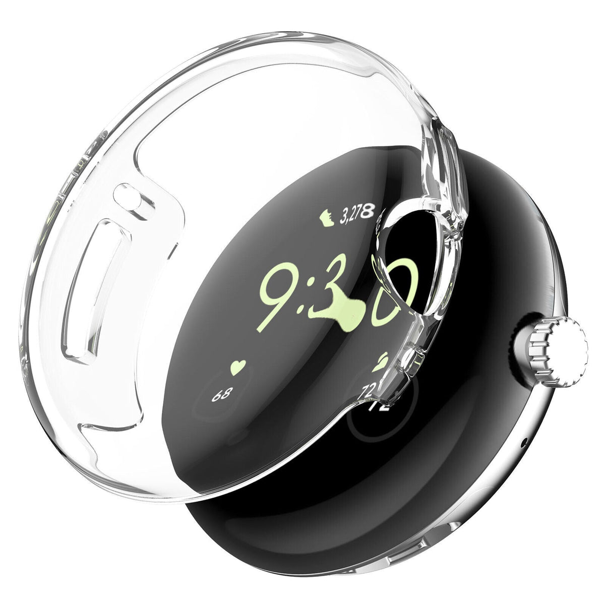 Google Pixel Watch 1/2 TPU case (Transparent)