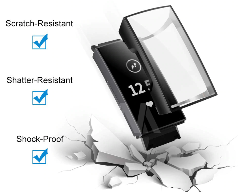 Fitbit Charge 3/4 TPU Case (Black)