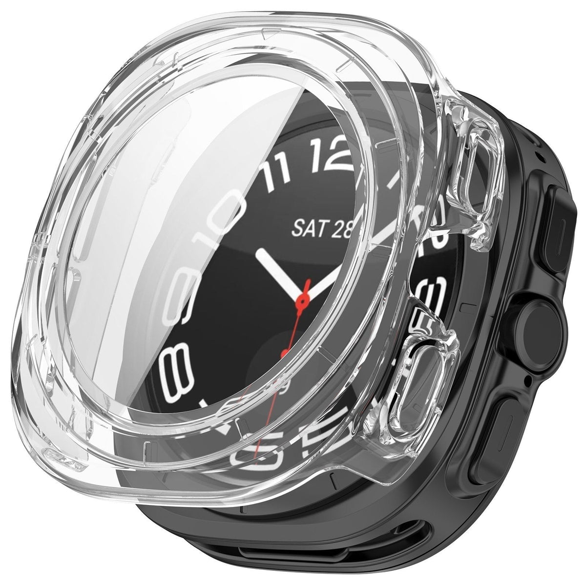 Samsung Galaxy Watch Ultra Hard Case With Glass (Transparent)