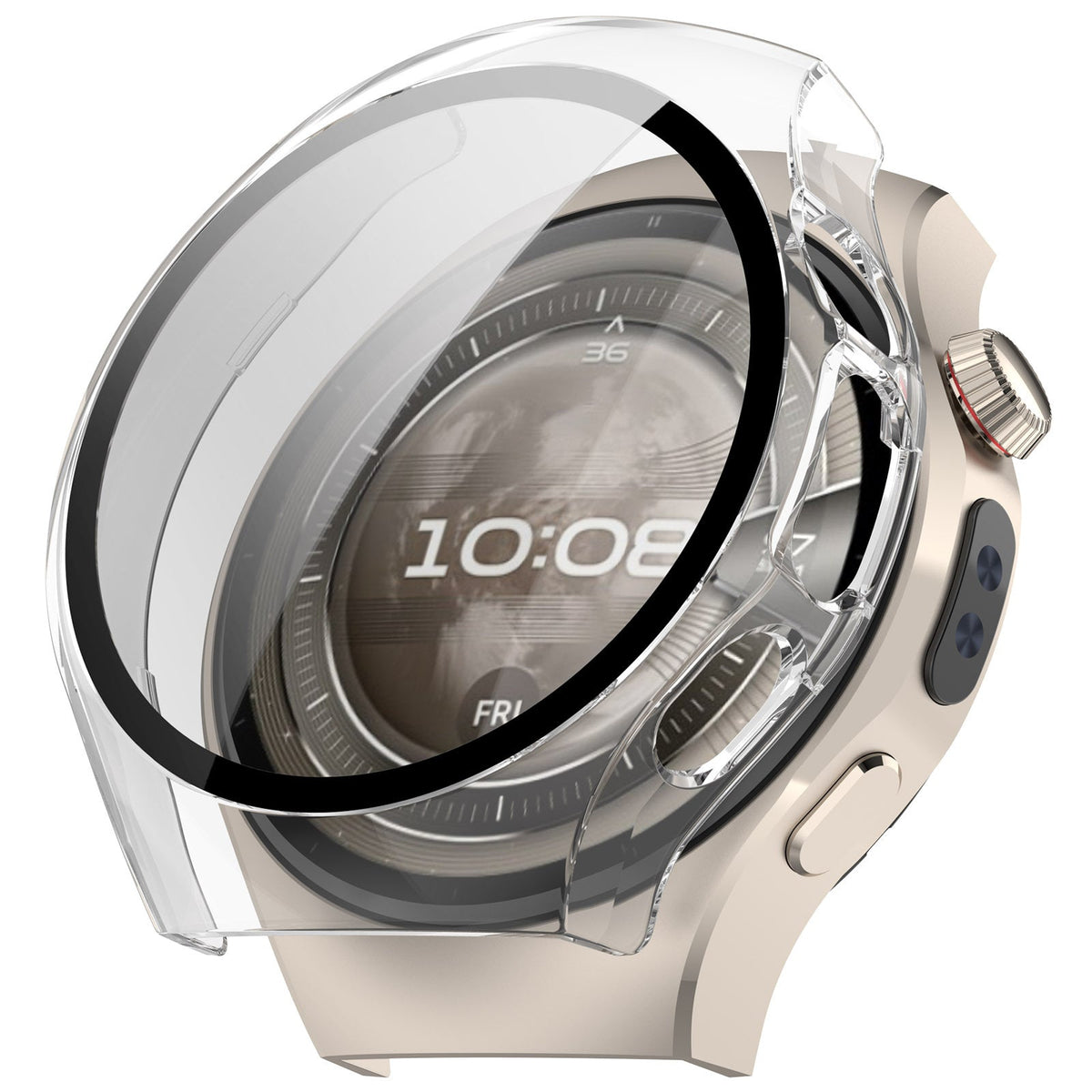 Huawei Watch 5 - 42mm Hard Case with Glass (Transparent)