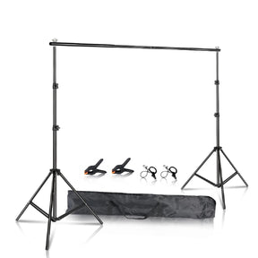 Photography Backdrop Stand Kit – Green Screen Support Frame with Carry Bag