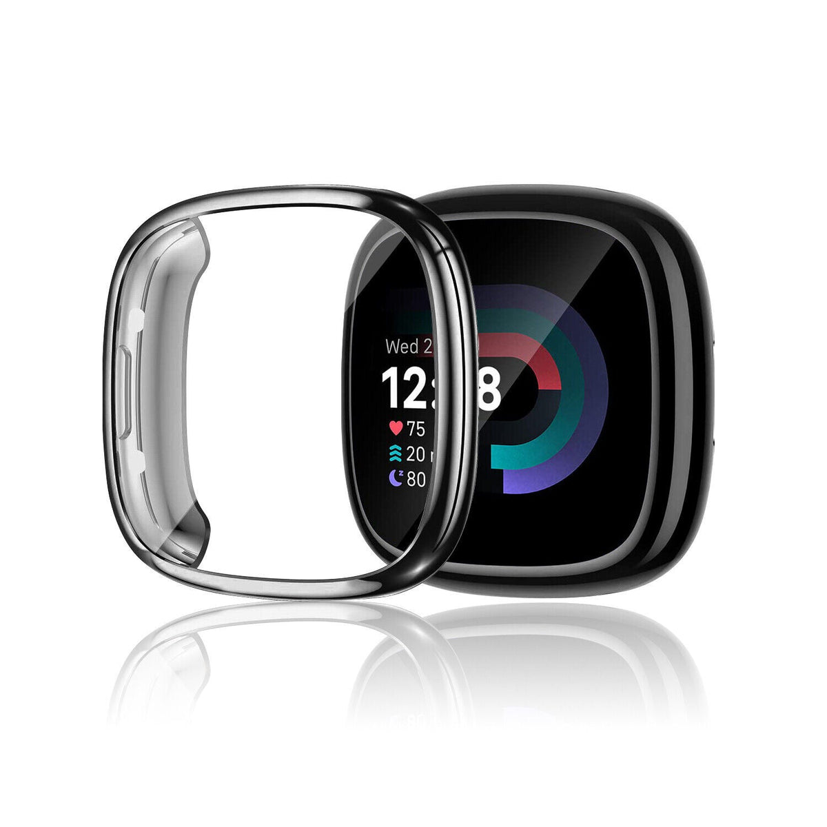 Fitbit Versa 4/Sense 2 TPU Case (Black)
