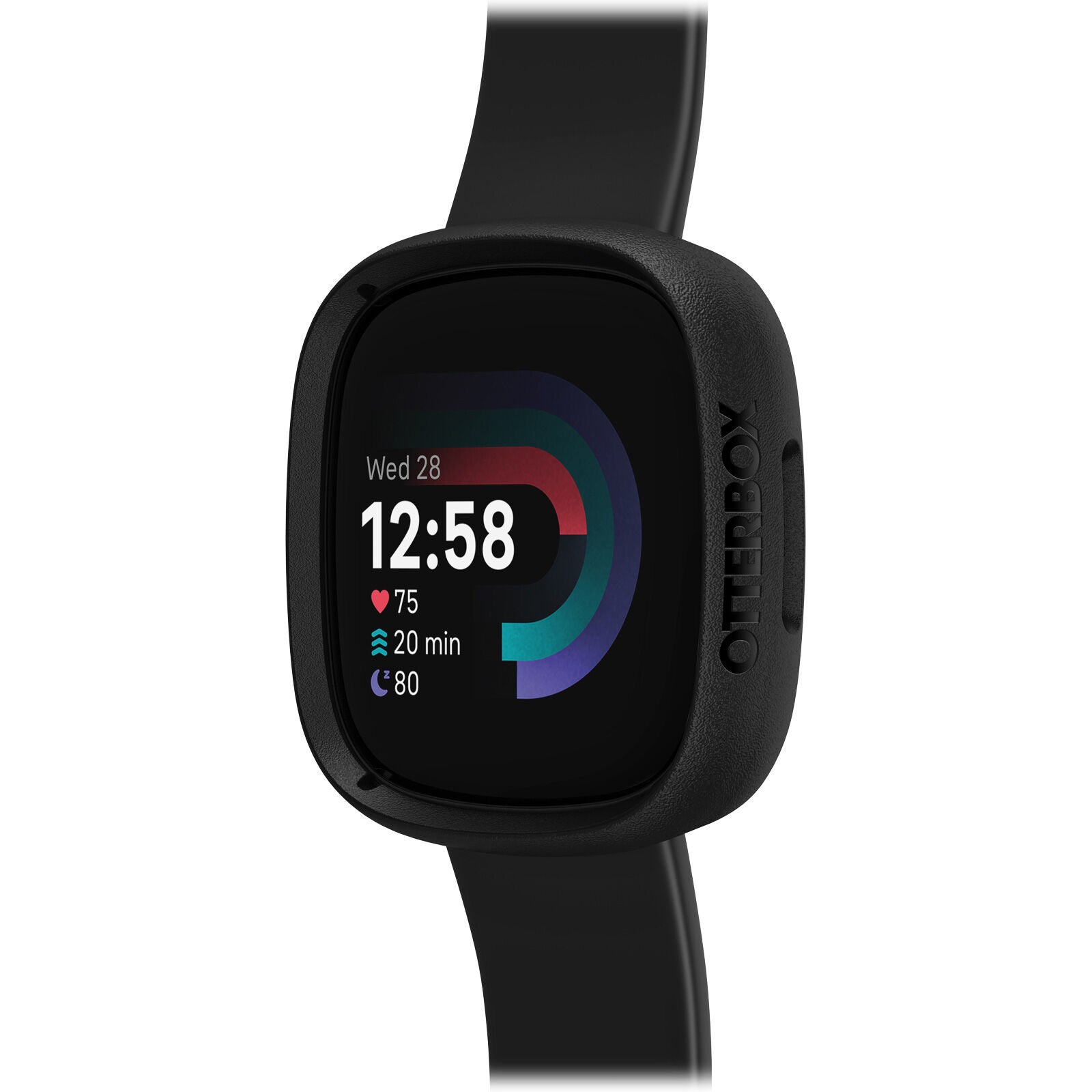 OtterBox Fitbit Versa 4 Silicone Bumper Case (Black)