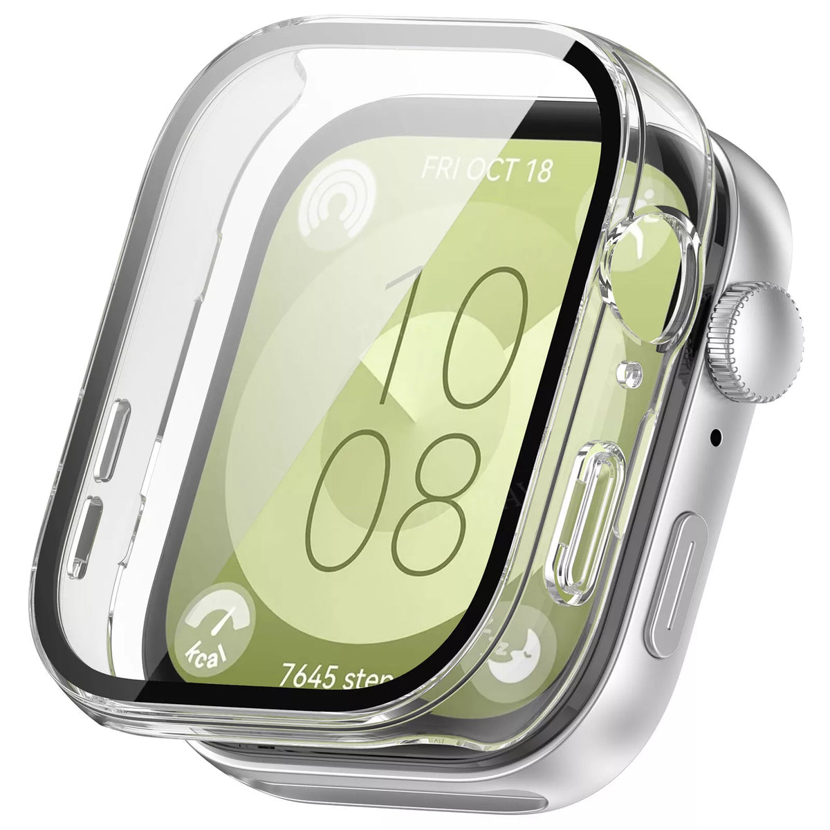 Huawei Watch Fit 3 Hard Case With Glass (Transparent)