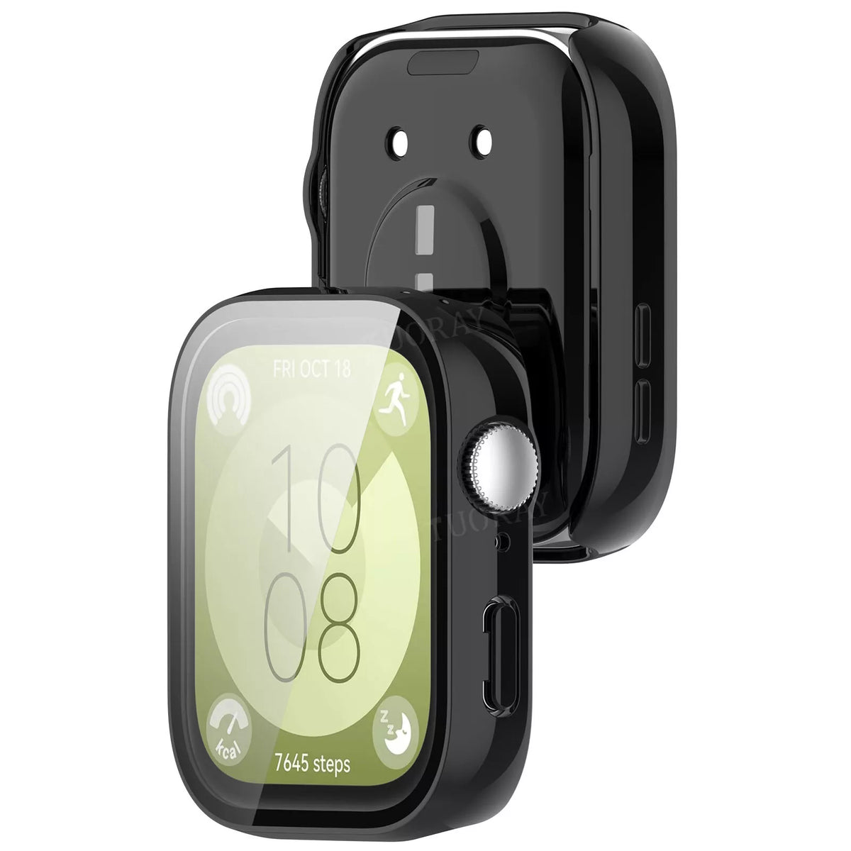 Huawei Watch Fit 3 Hard Case With Glass (Black)